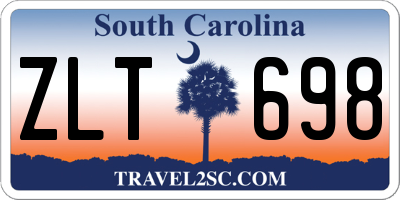 SC license plate ZLT698