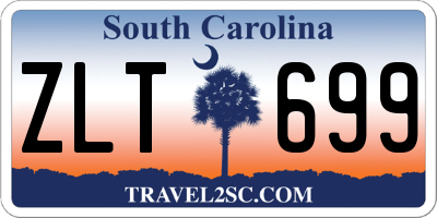 SC license plate ZLT699