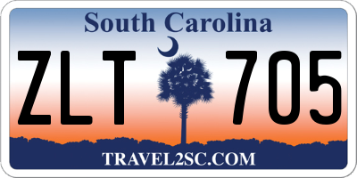 SC license plate ZLT705