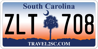 SC license plate ZLT708