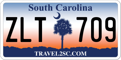 SC license plate ZLT709