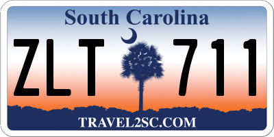 SC license plate ZLT711