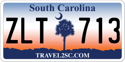 SC license plate ZLT713