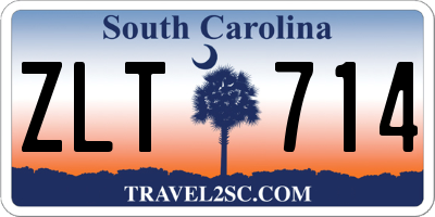 SC license plate ZLT714
