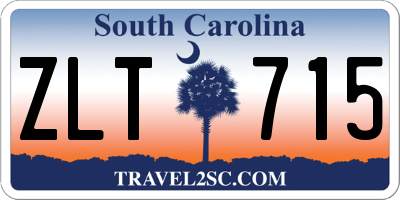 SC license plate ZLT715