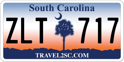 SC license plate ZLT717