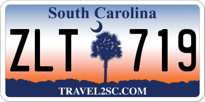 SC license plate ZLT719