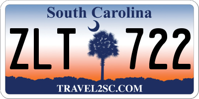SC license plate ZLT722