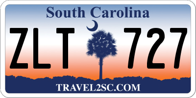 SC license plate ZLT727