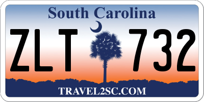 SC license plate ZLT732