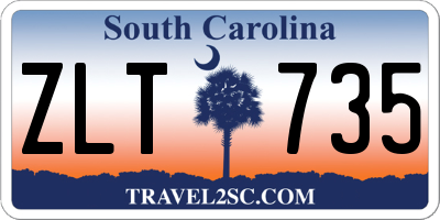 SC license plate ZLT735
