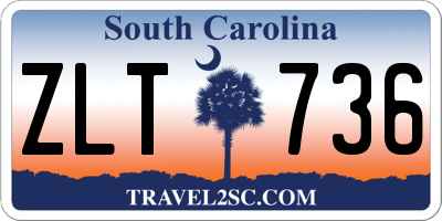 SC license plate ZLT736