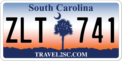 SC license plate ZLT741