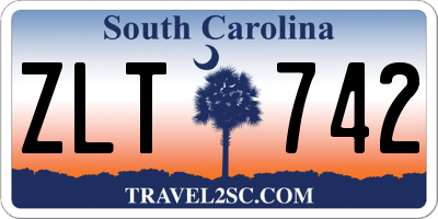 SC license plate ZLT742