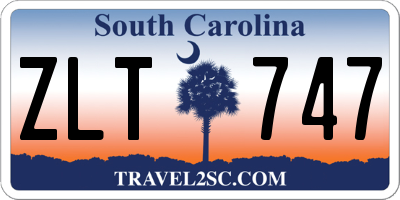 SC license plate ZLT747