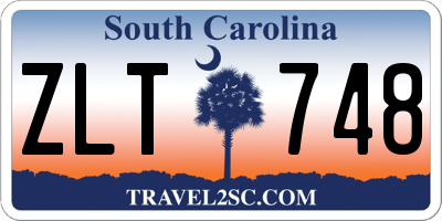 SC license plate ZLT748