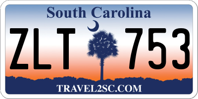 SC license plate ZLT753
