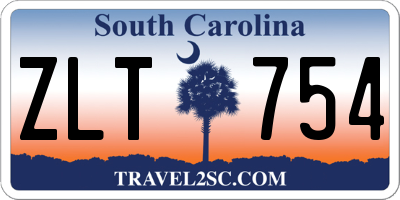 SC license plate ZLT754