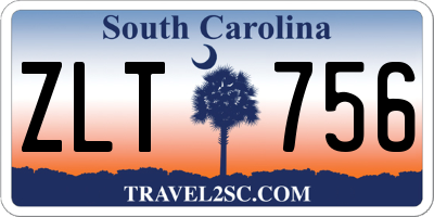 SC license plate ZLT756
