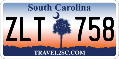SC license plate ZLT758