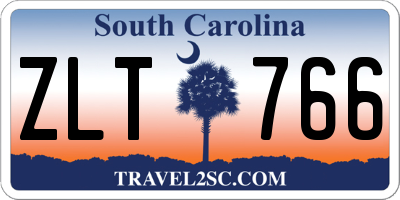SC license plate ZLT766