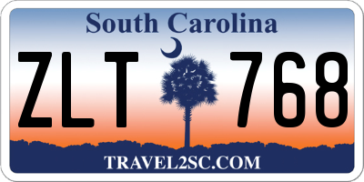 SC license plate ZLT768