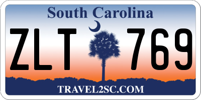 SC license plate ZLT769