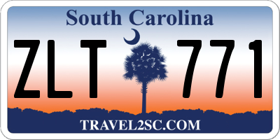 SC license plate ZLT771