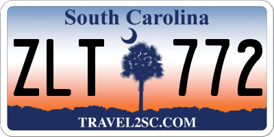 SC license plate ZLT772