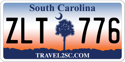 SC license plate ZLT776