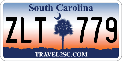 SC license plate ZLT779