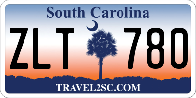 SC license plate ZLT780