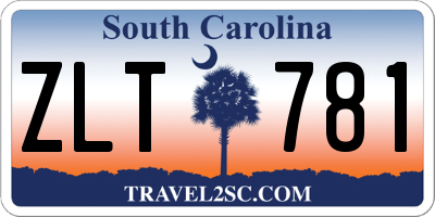 SC license plate ZLT781