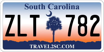 SC license plate ZLT782