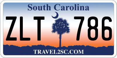 SC license plate ZLT786