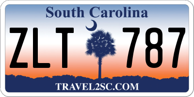 SC license plate ZLT787
