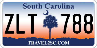 SC license plate ZLT788