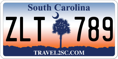SC license plate ZLT789