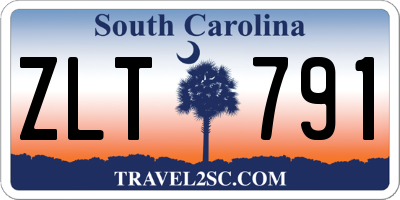 SC license plate ZLT791