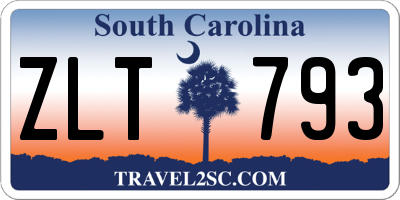 SC license plate ZLT793