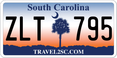SC license plate ZLT795