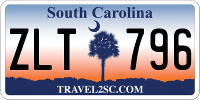 SC license plate ZLT796