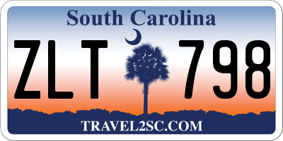 SC license plate ZLT798