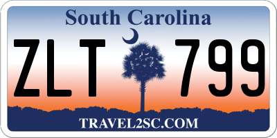 SC license plate ZLT799
