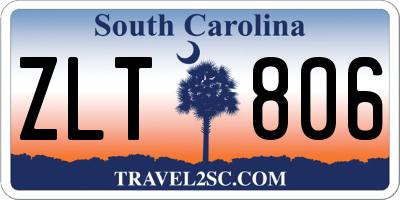 SC license plate ZLT806
