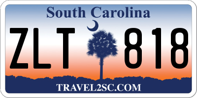 SC license plate ZLT818