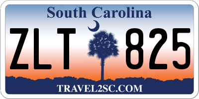 SC license plate ZLT825