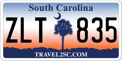 SC license plate ZLT835
