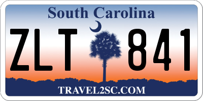 SC license plate ZLT841
