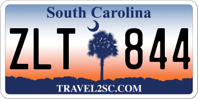 SC license plate ZLT844